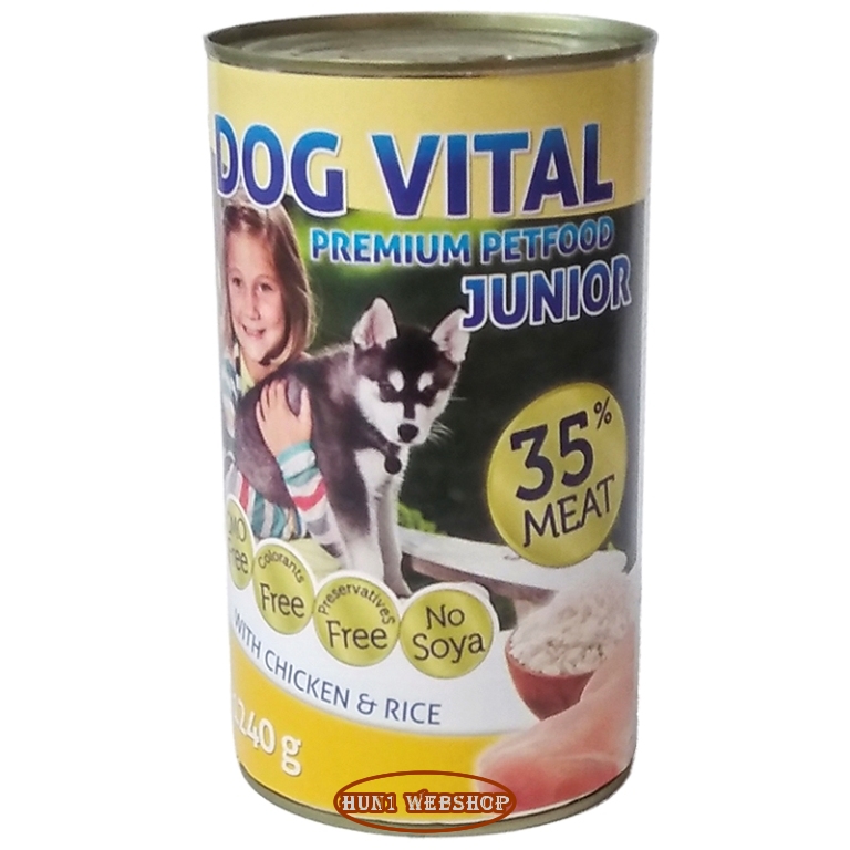 Dog Vital Junior Chicken & Rice - csirke és rizs 1240 g