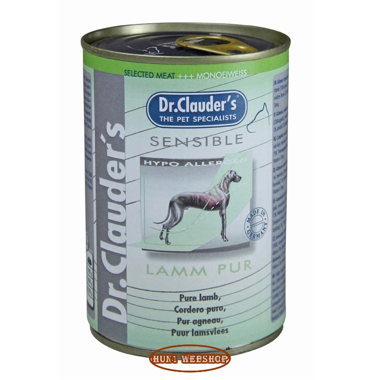 Dr. Clauders Selected Meat Sensible Lamb Pure (bárány) 400 g