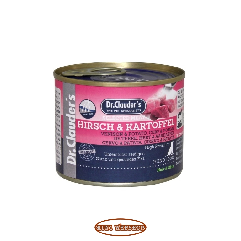Dr. Clauders Selected Meat Venison & Potato (szarvas-burgonya) 200 g