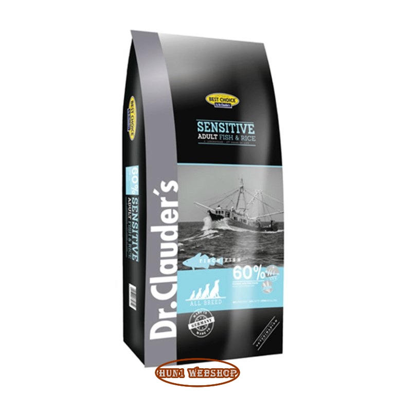 Dr. Clauders Sensitive Adult Fish & Rice 20 kg
