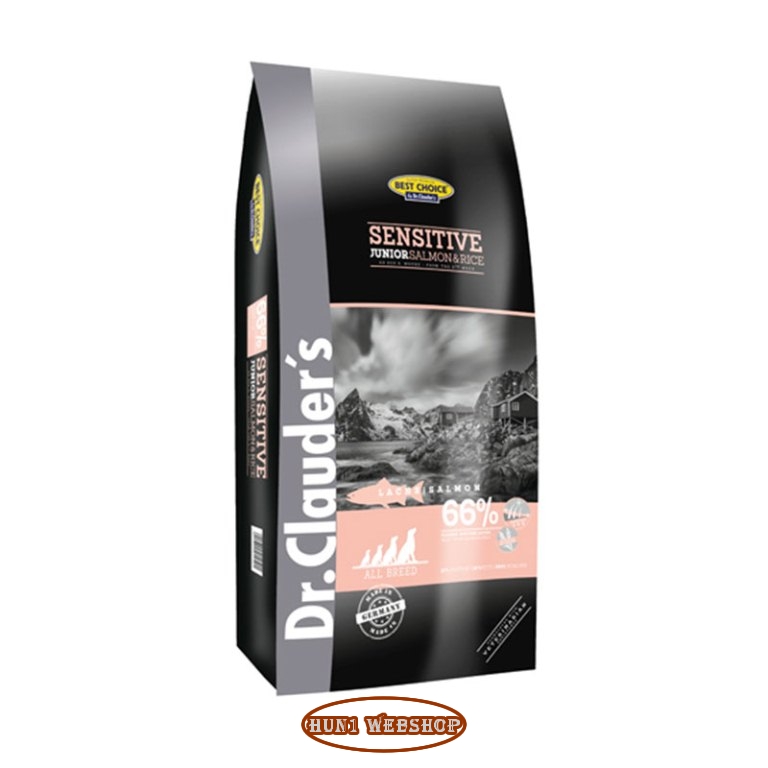 Dr. Clauders Sensitive Junior Salmon & Rice 12,5 kg