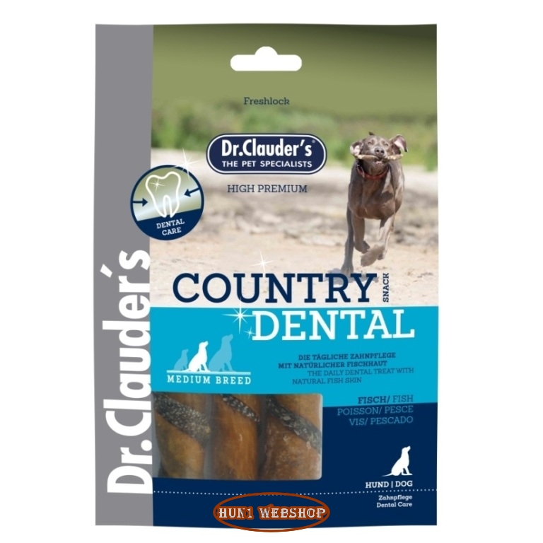 Dr. Clauders Country Dental Snack Fisch - Medium Breed 100 g