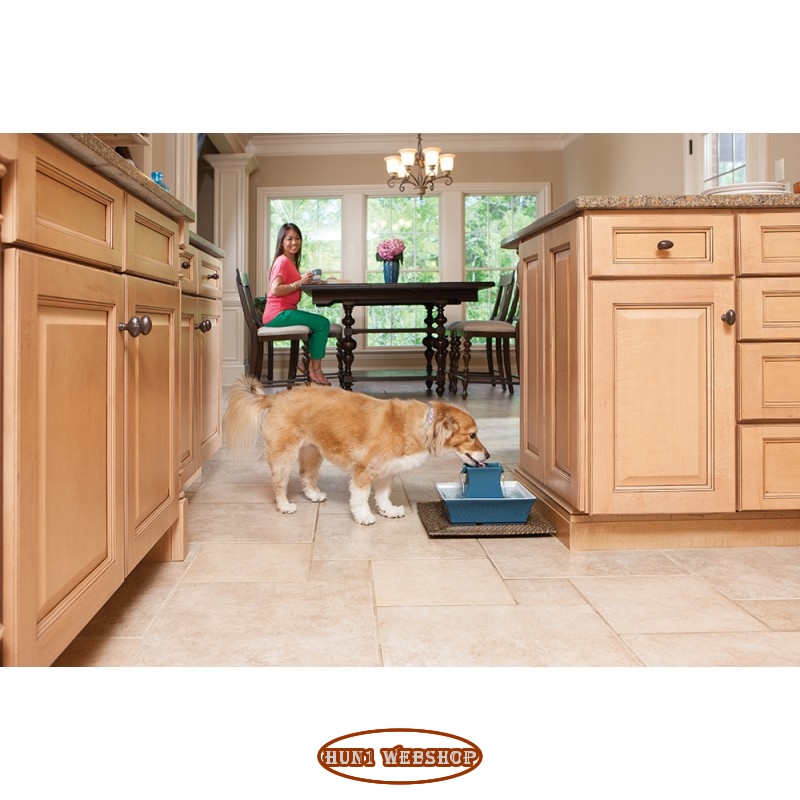 Drinkwell Pagoda kerámia ivókút - kék (2 L)