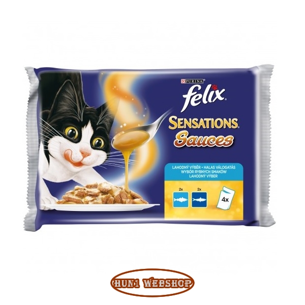 Felix Sensations - Tőkehal és Szardínia zöldségekkel szószban 4 x 85 g