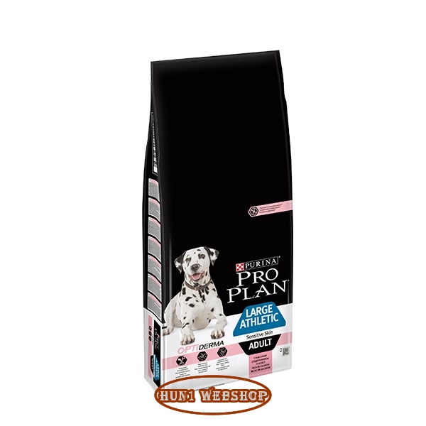 Pro Plan Large Adult Athletic Sensitive Skin OPTIDERMA 14 kg