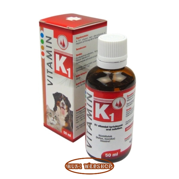 K1 Vitamin oldat kutyáknak és macskáknak 50 ml
