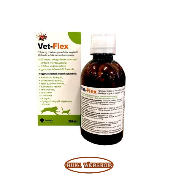 Vet-Flex Folyékony ízület- és porcerősítő 200 ml