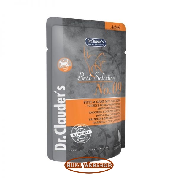 Dr. Clauders Best Selection Cat No9 Immun plus pulyka és liba Aloe Verával 85 g