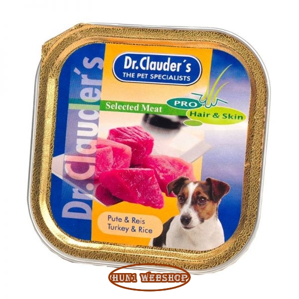 Dr. Clauders Selected Meat Turkey & Rice (pulyka-rizs) 100 g