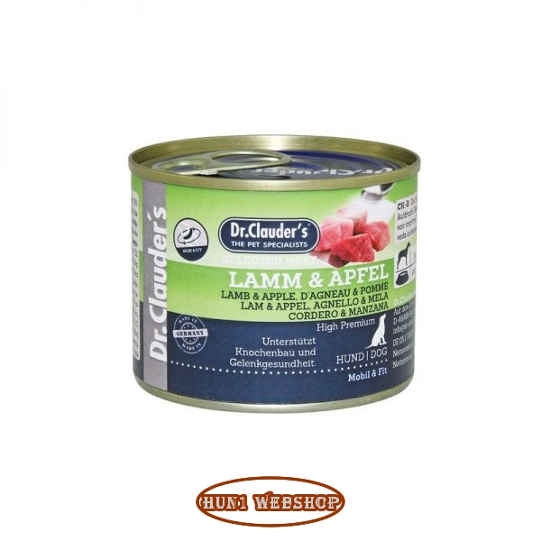 Dr. Clauders Selected Meat Lamb & Apple (bárány-alma) 200 g