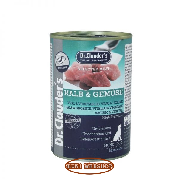 Dr. Clauders Selected Meat Veal & Vegetables (borjú-zöldség) 400 g