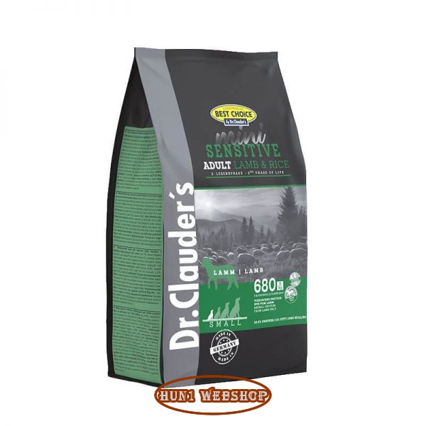 Dr. Clauders Sensitive Mini Adult Lamb & Rice 12,5 kg