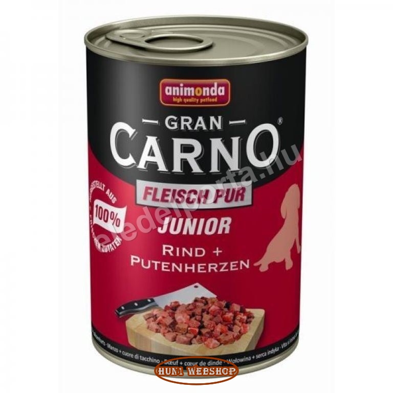 Animonda GranCarno Junior marha + pulykaszív 400 g
