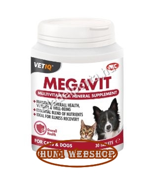 M&C VetIQ Megavit Multivitamin tabletta (30 db)