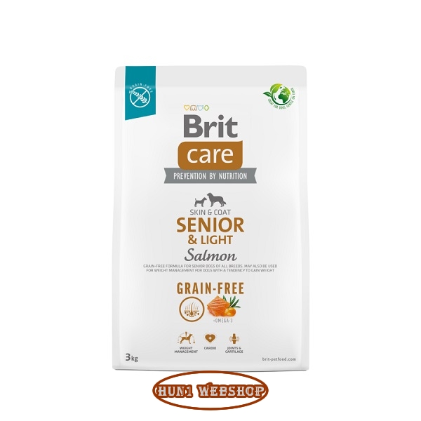 Brit Care Grain-Free Senior & Light Salmon & Potato 3 kg