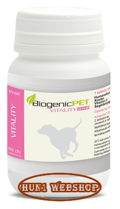 BiogenicPet Vitality Small - vitalizáló, regeneráló tabletta (60 db)