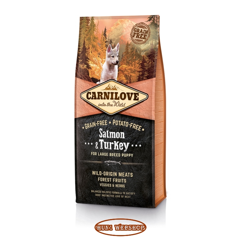 CarniLove Puppy Large Salmon & Turkey (lazac-pulyka) 12 kg