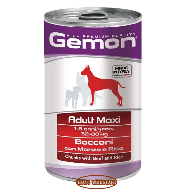 Gemon Adult Maxi Beef and Rice (marha és rizs) 6x1250 g