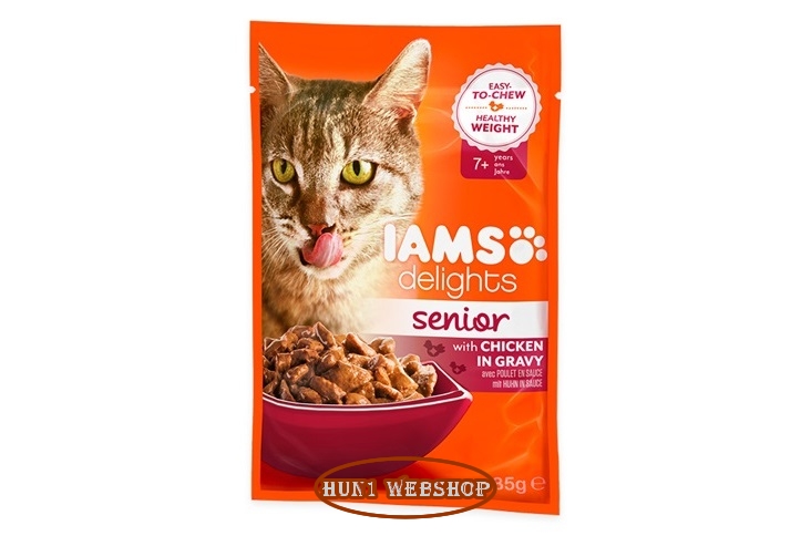 IAMS Delights Senior Csirkehús szószban 85 g