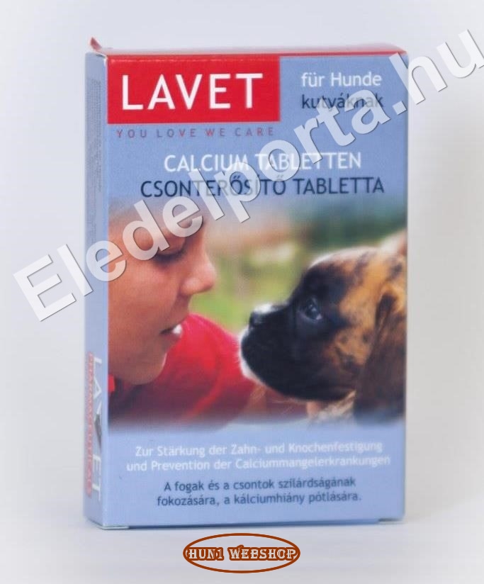 Lavet Csonterősítő tabletta kutyáknak (50 db)