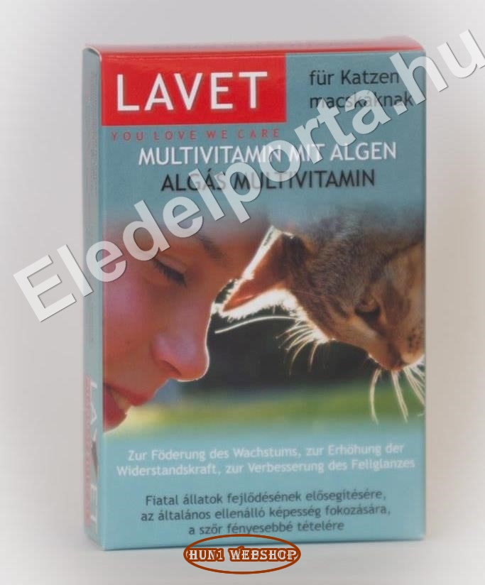 Lavet Algás Multivitamin macskáknak (50 db)