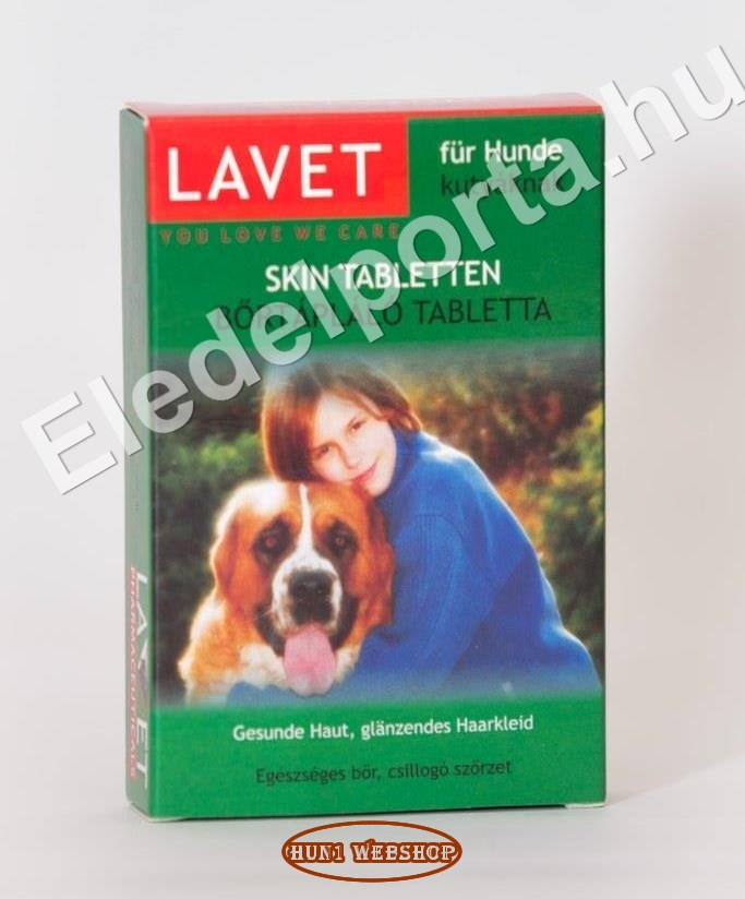 Lavet Bőrtápláló tabletta kutyáknak (50 db)
