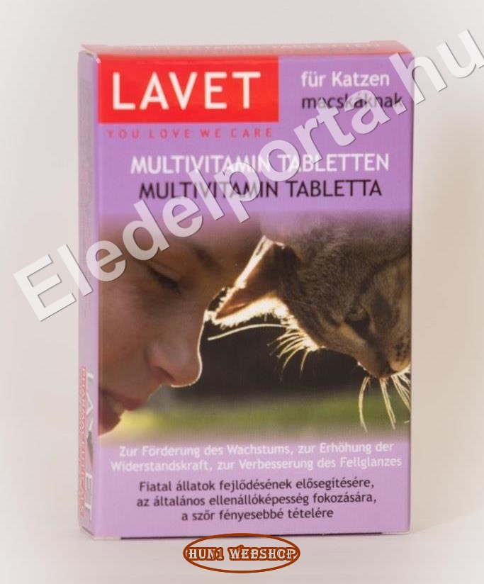 Lavet Multivitamin tabletta macskáknak (50 db)