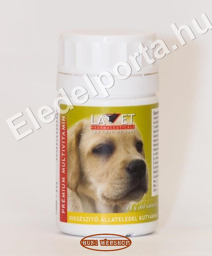 Lavet Prémium Multivitamin tabletta kutyáknak (60 db)