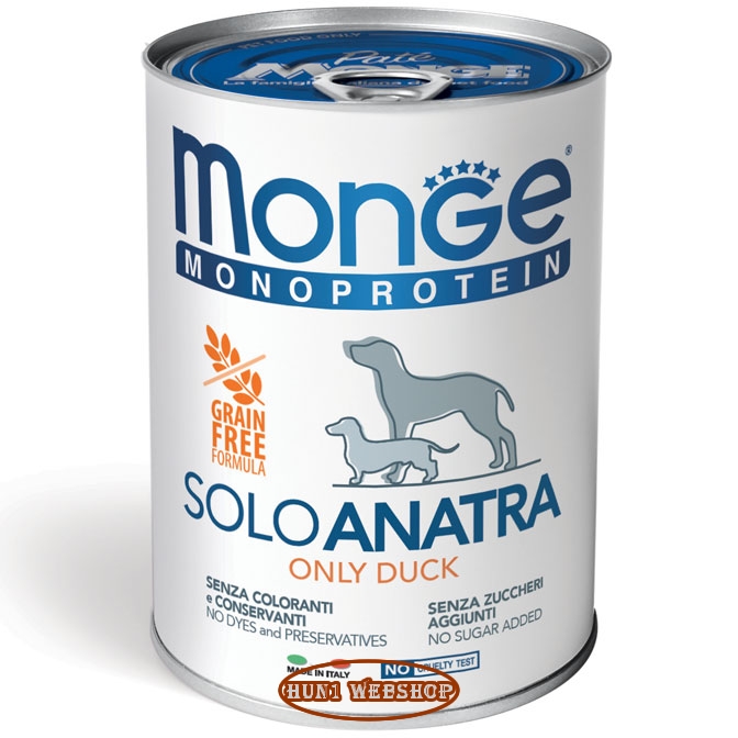 Monge Monoprotein Only Duck (kacsa) 400 g