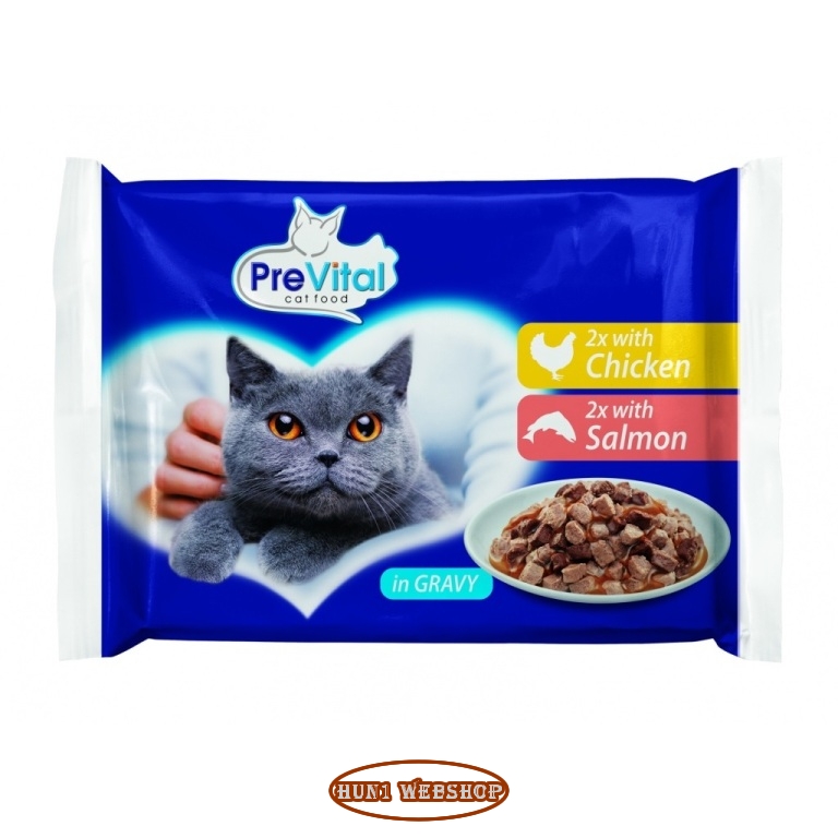 PreVital Csirke és Lazac 4x100 g