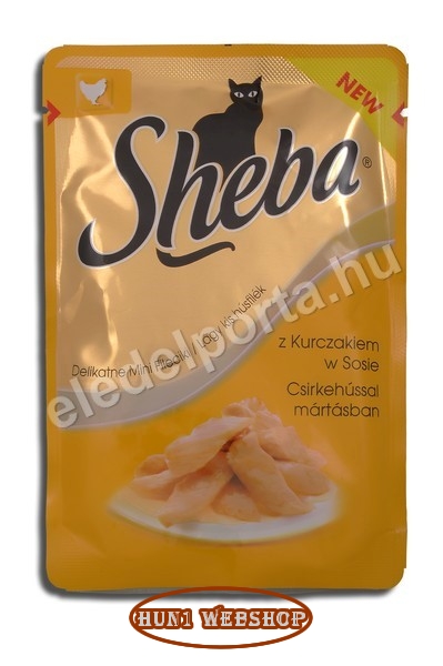 Sheba csirkehússal mártásban