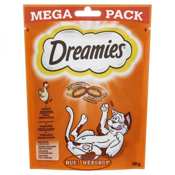 Dreamies Mega csirkés jutalomfalat 180 g