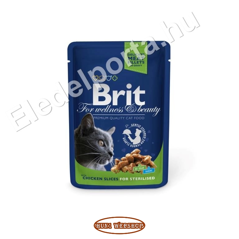 Brit Premium Cat Chicken Slices for Sterilised 24x100 g