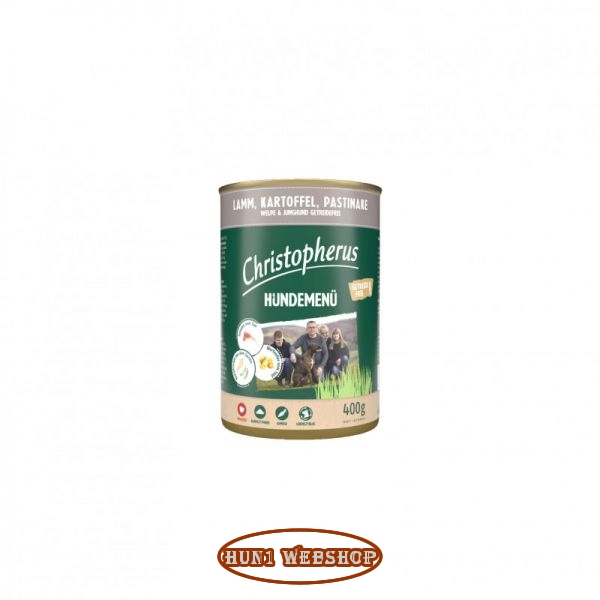 Christopherus Dog Junior Menü bárány, burgonya, paszternák 400 g