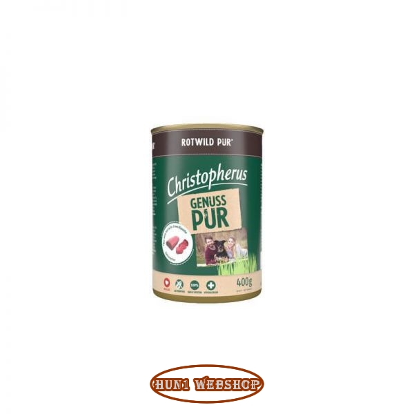 Christopherus Dog konzerv pure gímszarvas 400g