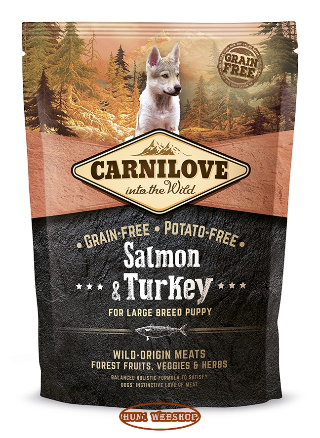 CarniLove Puppy Large Salmon & Turkey (lazac-pulyka) 1,5 kg