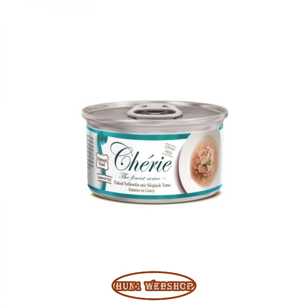 Chérie Pelyhes Sárgaúszójú Keverék Skipjack Tonhal Mártásban 80 g