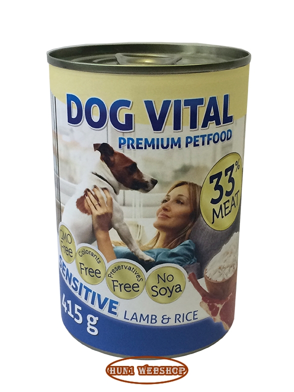 Dog Vital Sensitive Lamb & Rice - bárány és rizs 415 g