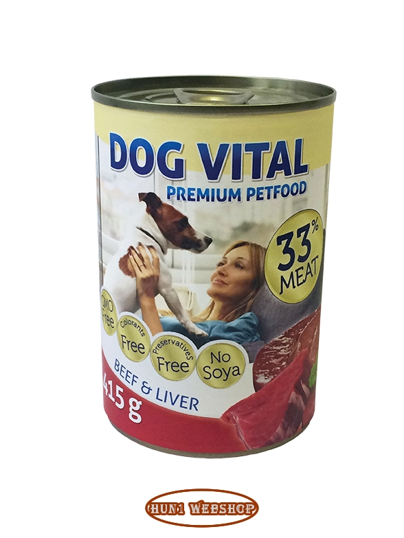 Dog Vital Beef & Liver - marha és szív 415 g
