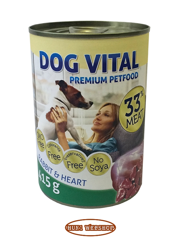 Dog Vital Rabbit & Heart - nyúl és szív 415 g