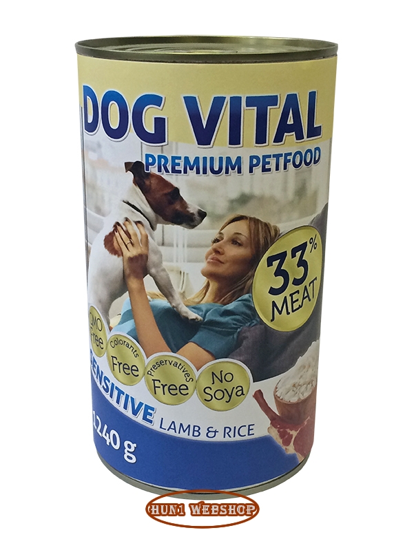 Dog Vital Sensitive Lamb & Rice - bárány és rizs 1240 g