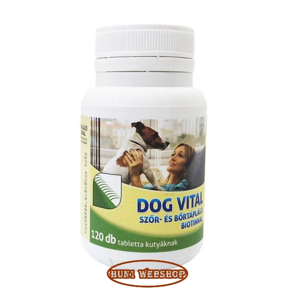 Dog Vital szőr - és bőrtápláló biotinnal 120 db