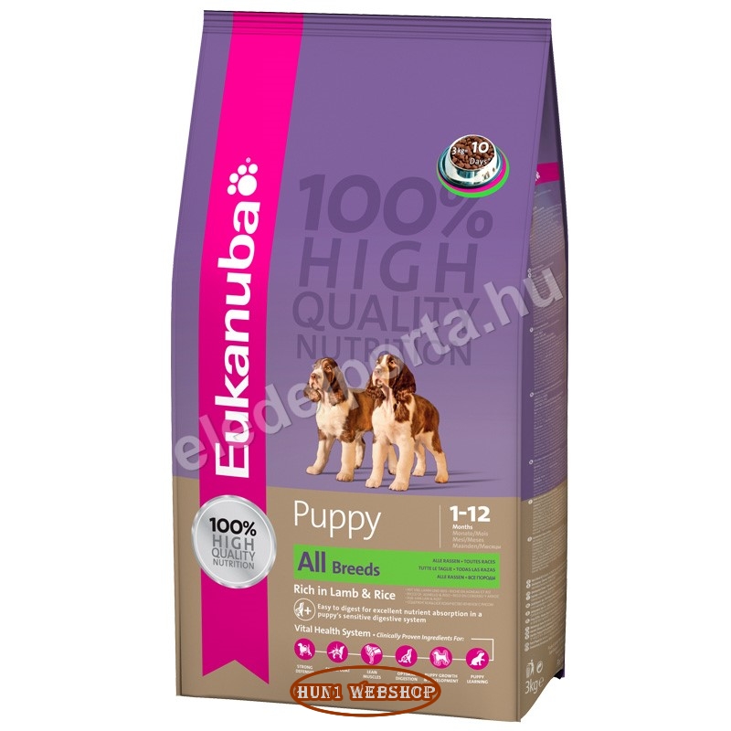 Eukanuba Puppy Small & Medium Lamb & Rice 3 kg