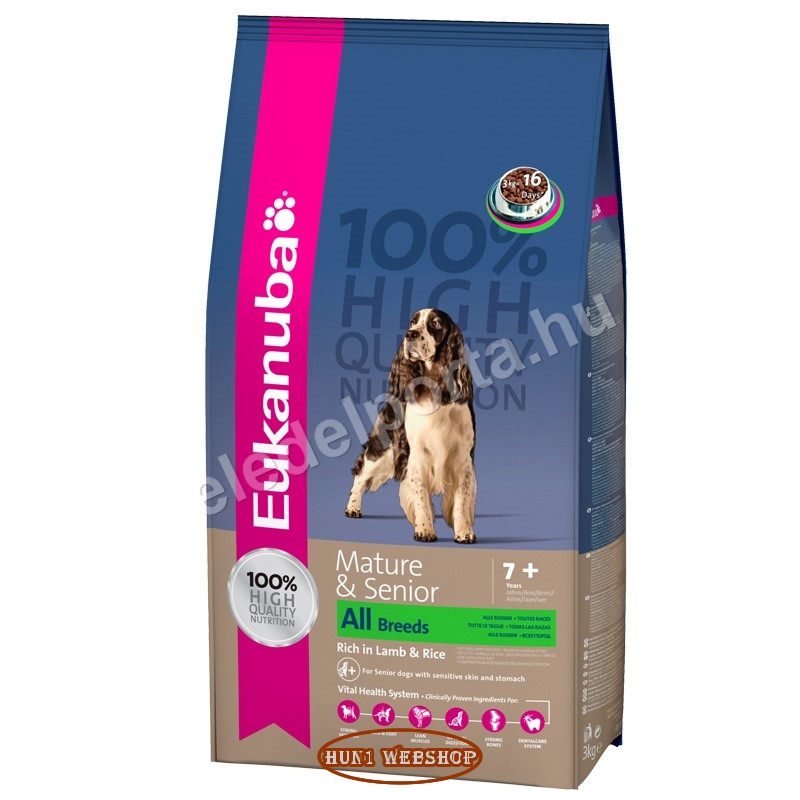Eukanuba Mature & Senior All Breeds rich in Lamb & Rice