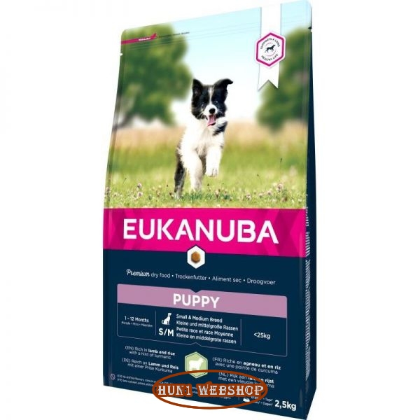 Eukanuba Puppy Small & Medium Lamb & Rice 2,5 kg