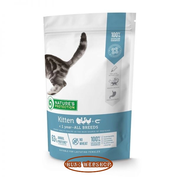 Nature's Protection Cat Kitten Poultry with krill 400 g