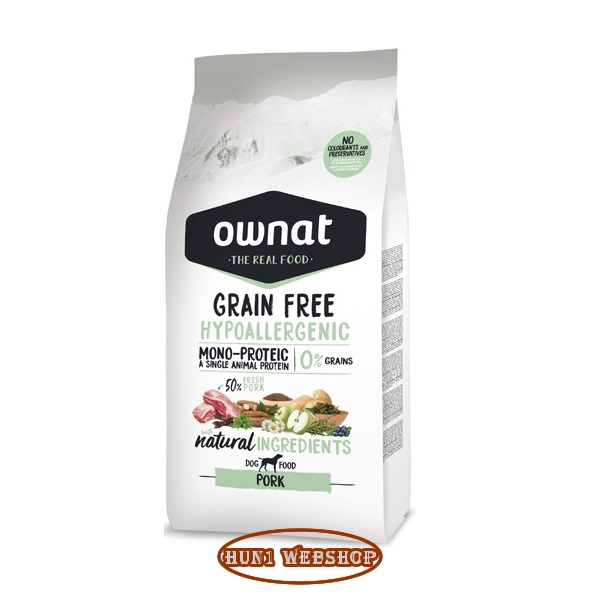 Ownat Dog Grain Free Hypo Pork 12 kg