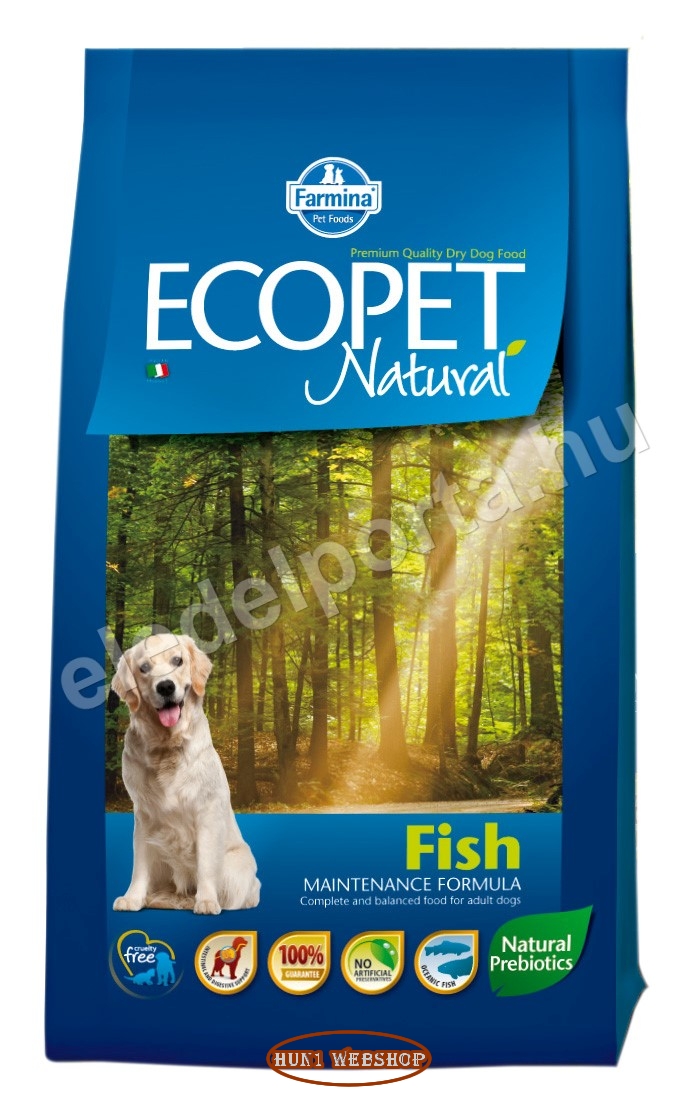 Ecopet Natural Adult Medium Fish 14 kg
