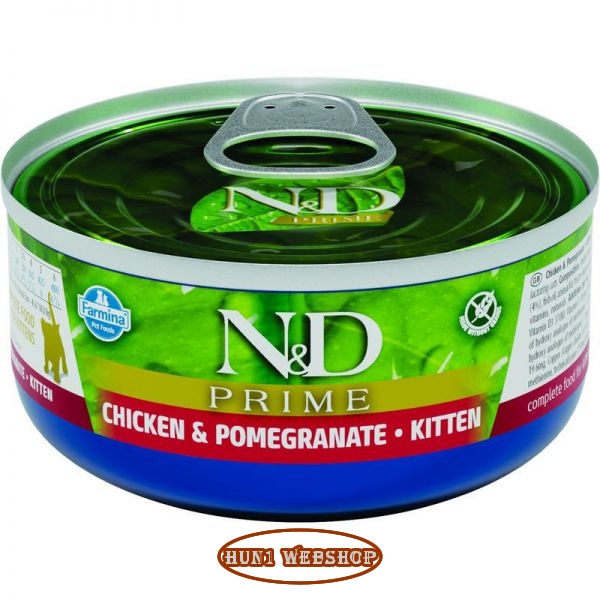N&D Cat Kitten PRIME Chicken (csirke és gránátalma) 70 g
