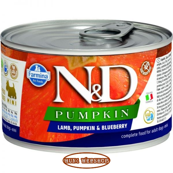 N&D PUMPKIN Mini Dog Lamb (bárány, áfonya és sütőtök) 140 g